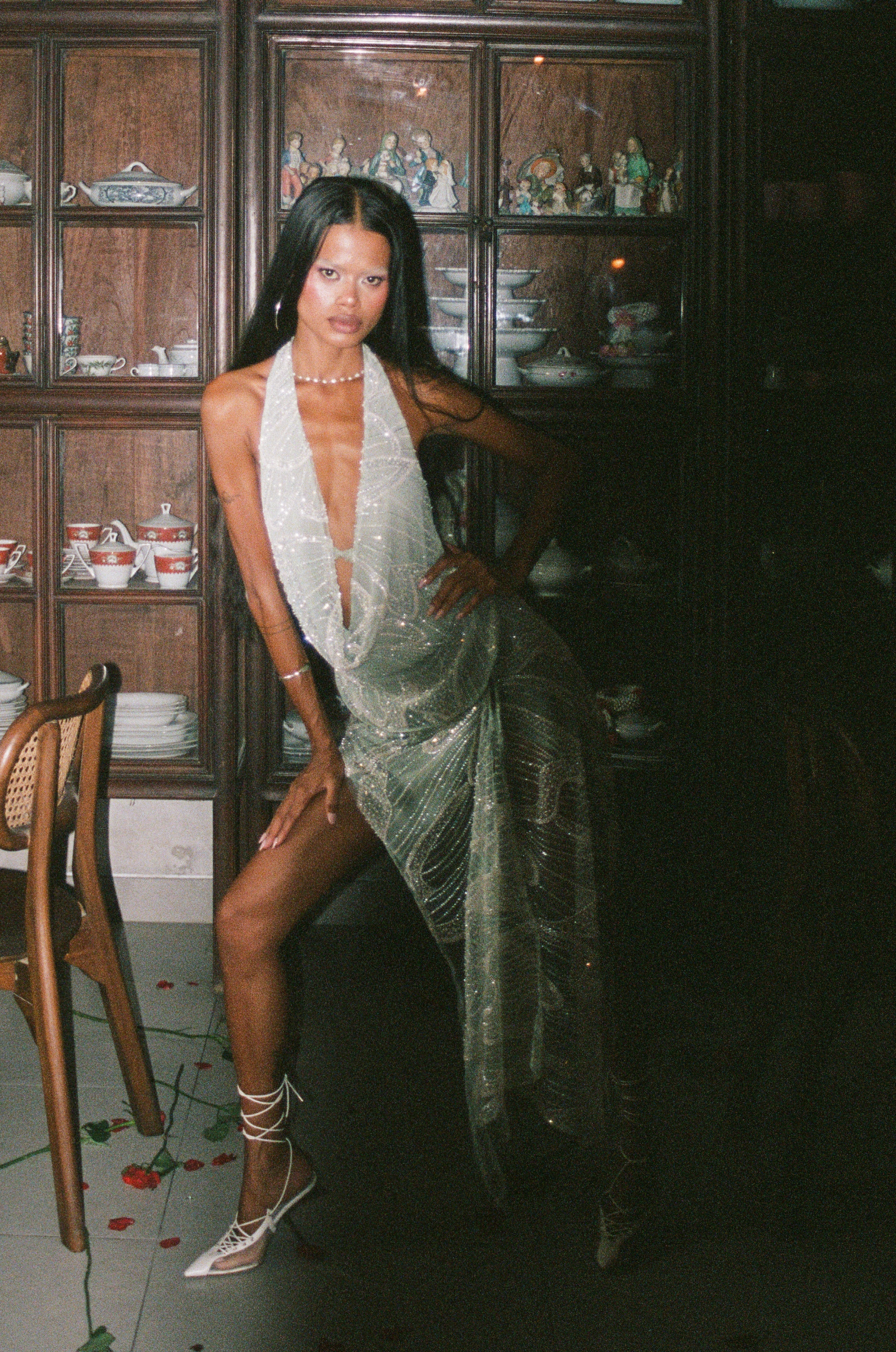 Aquamarine Embellished Top