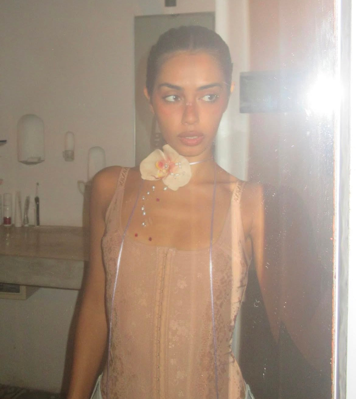 Orchids Delight Genuine Pearl Necklaces