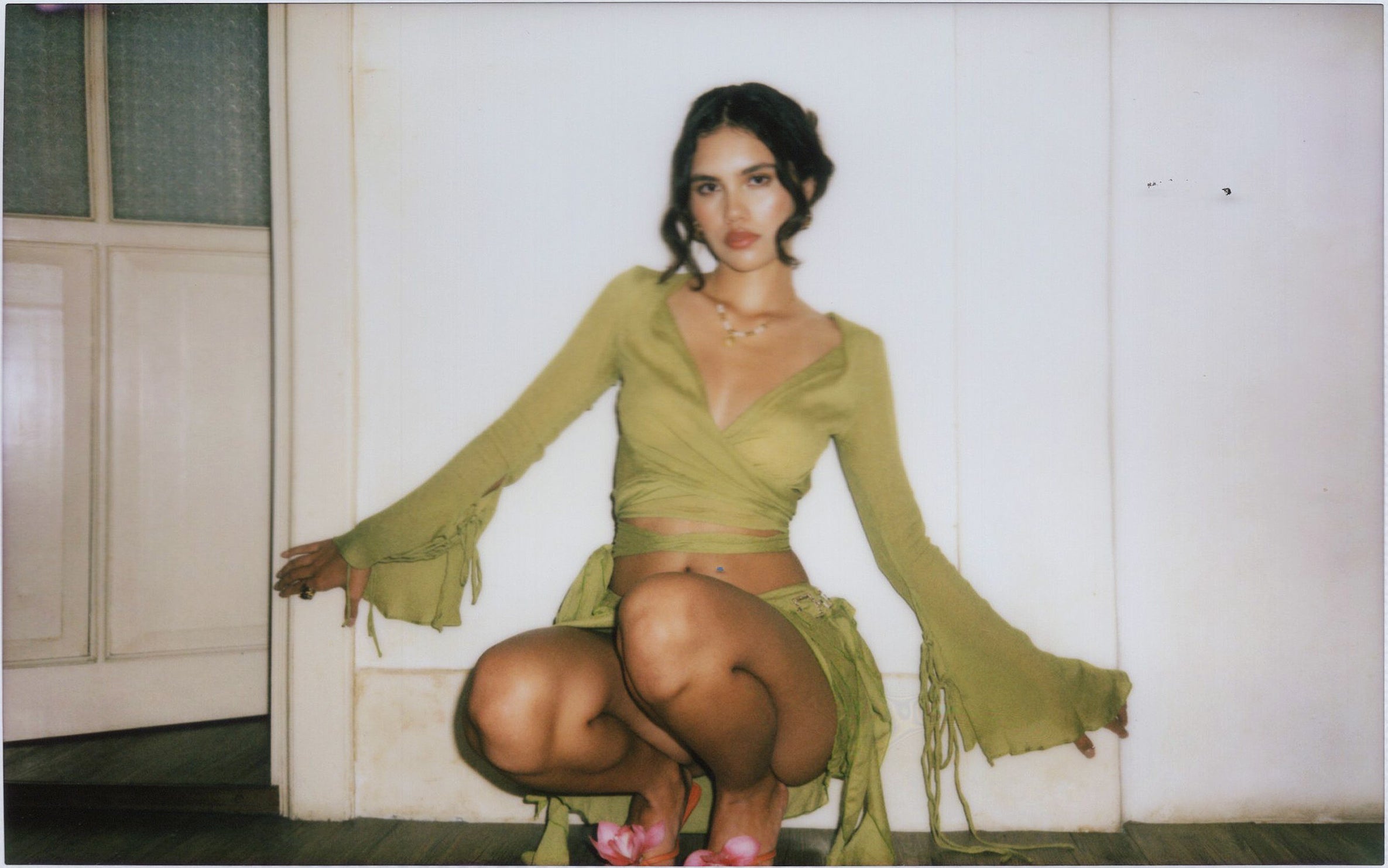 Lima Bima Frill Wrap Crop