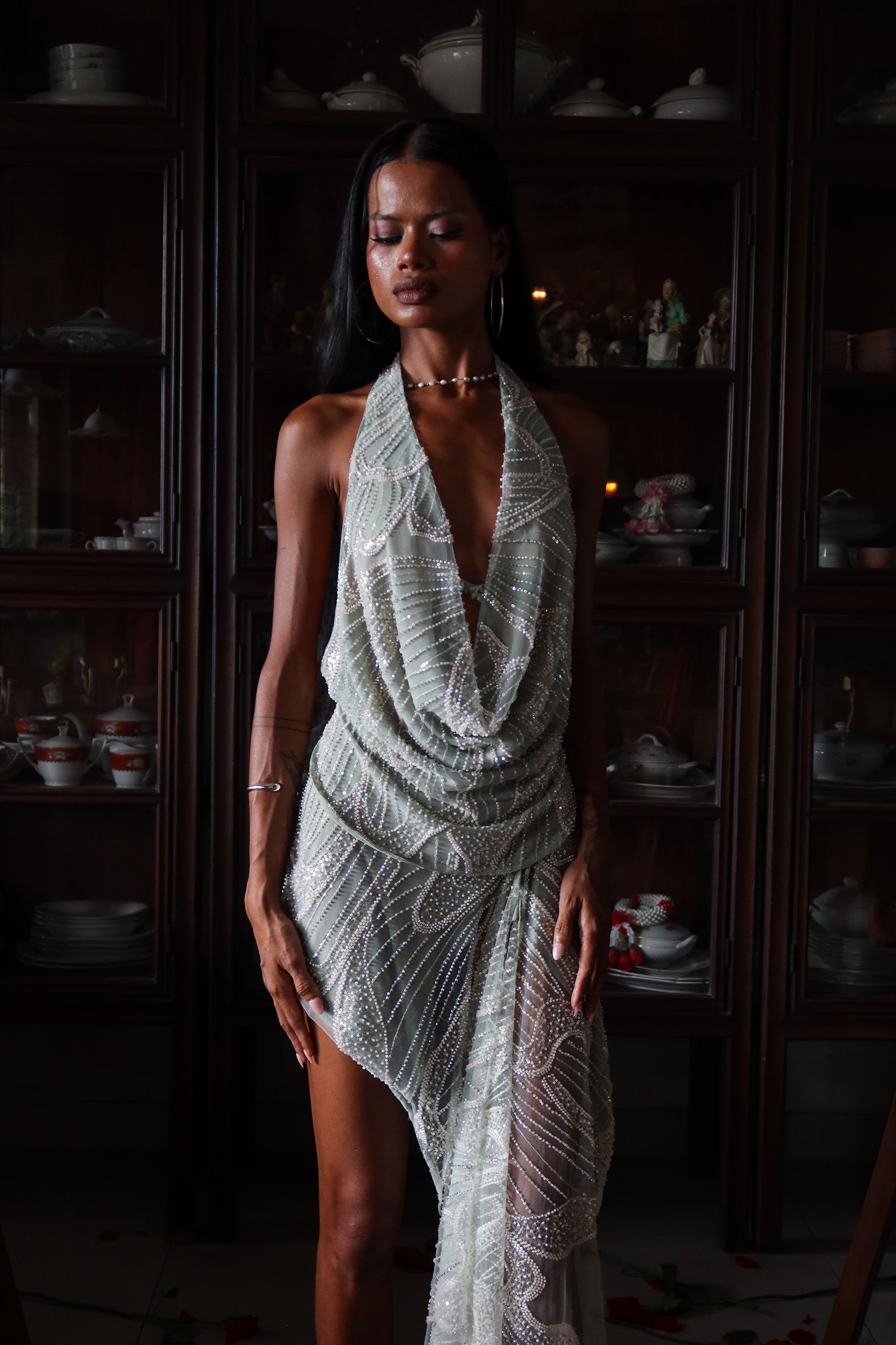 Aquamarine Embellished Top