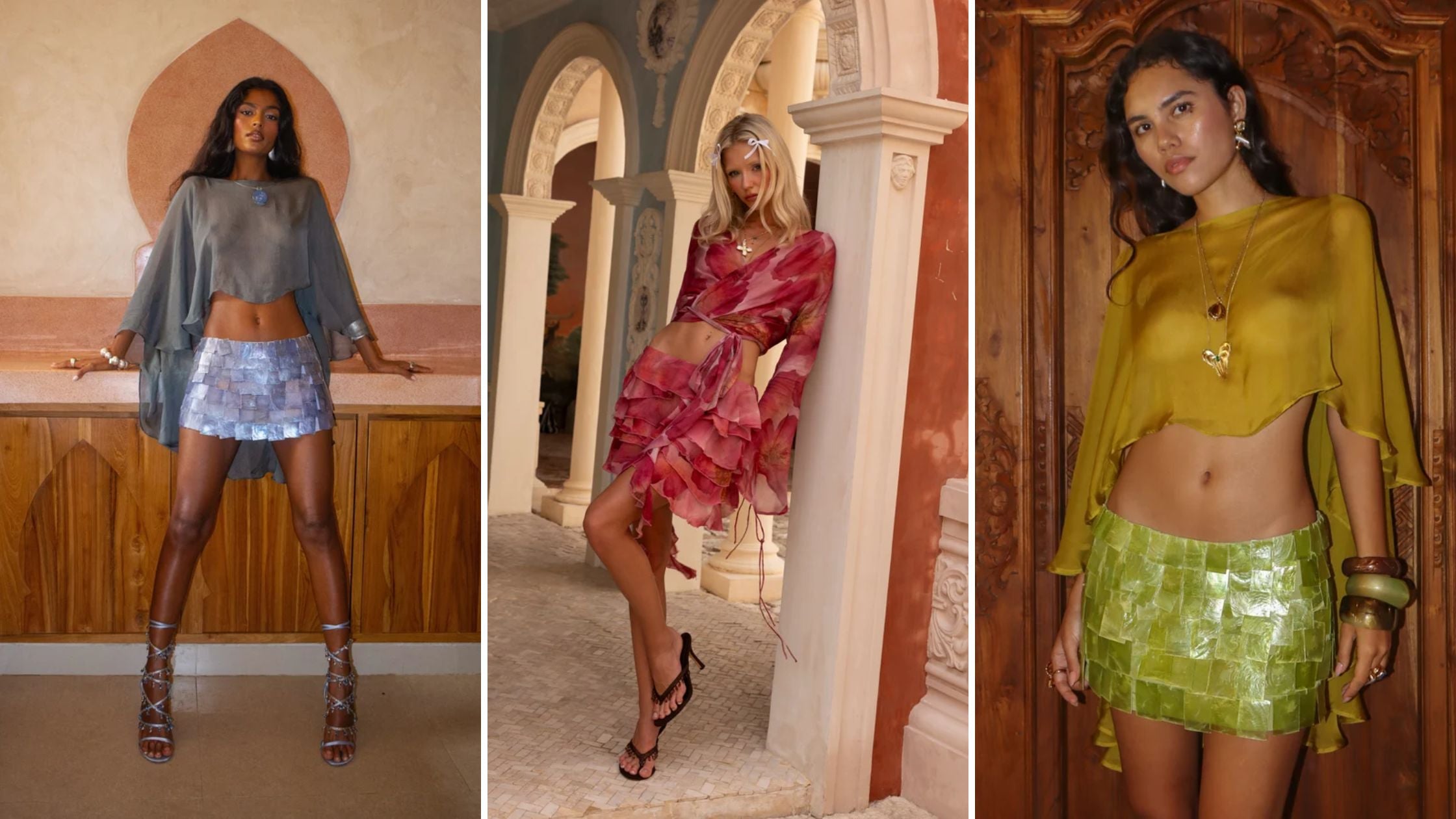 luxury embellished skirts for women