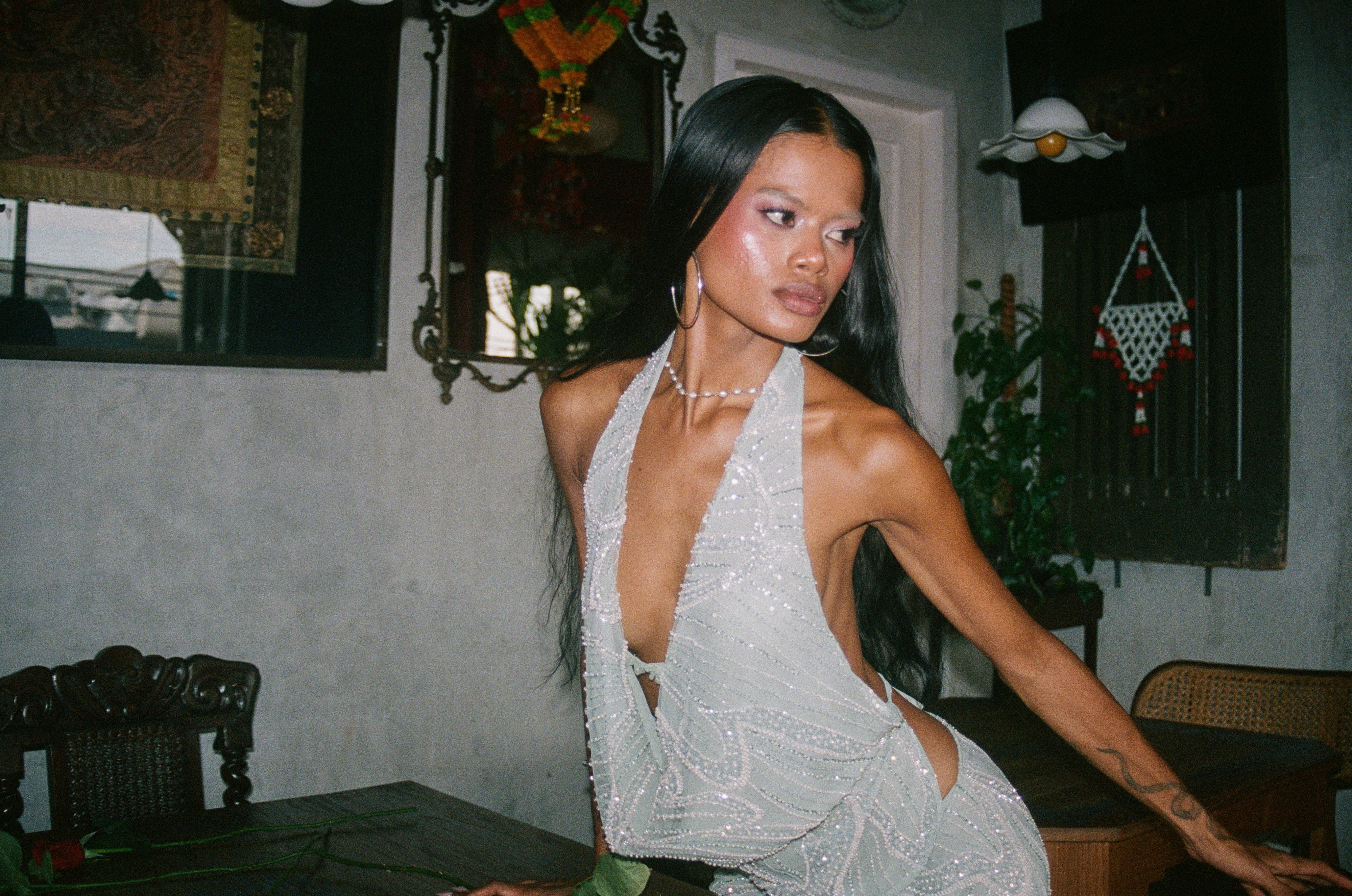 Aquamarine Embellished Top