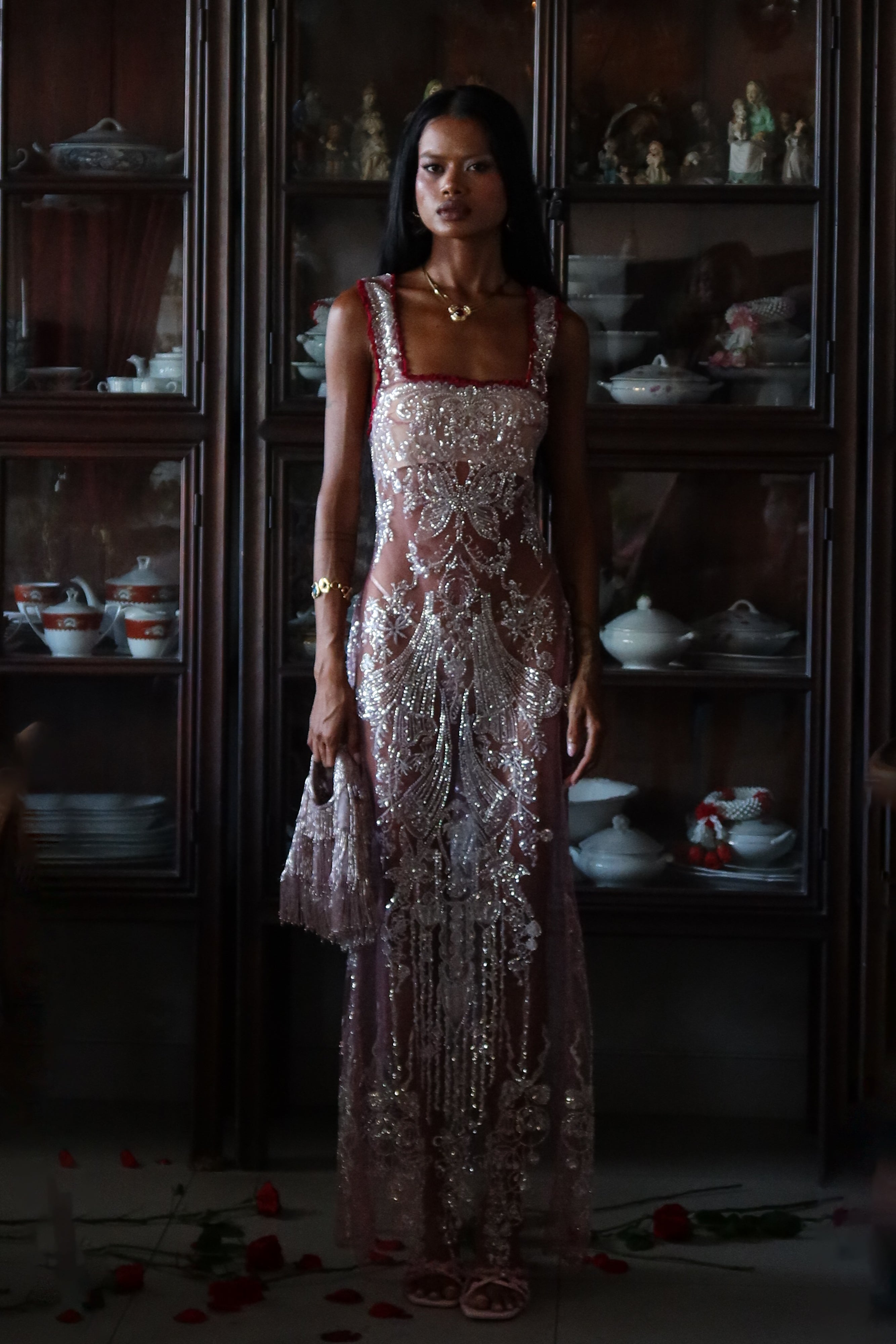 Goodbye Kiss Embellished Maxi